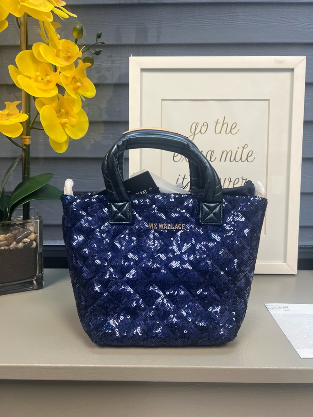 MZ Wallace Sequin Mini Metro Tote deluxe. NEW